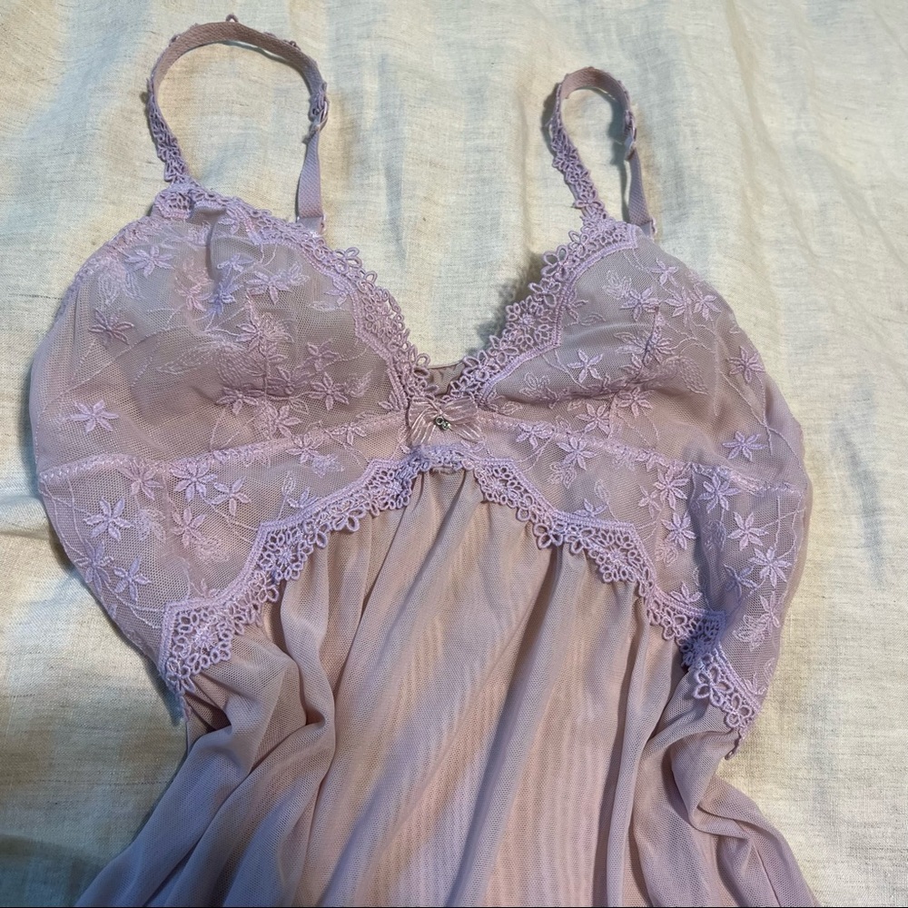 Adoreme purple lingerie sleep dress sz s/m